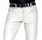 Preview: Leather trousers leather jeans white W36 L30